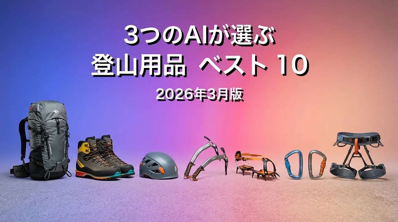 2026年3月版登山用品おすすめAIランキング